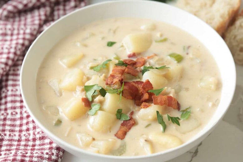 Home made Clam Chowder – A Peachy Plate